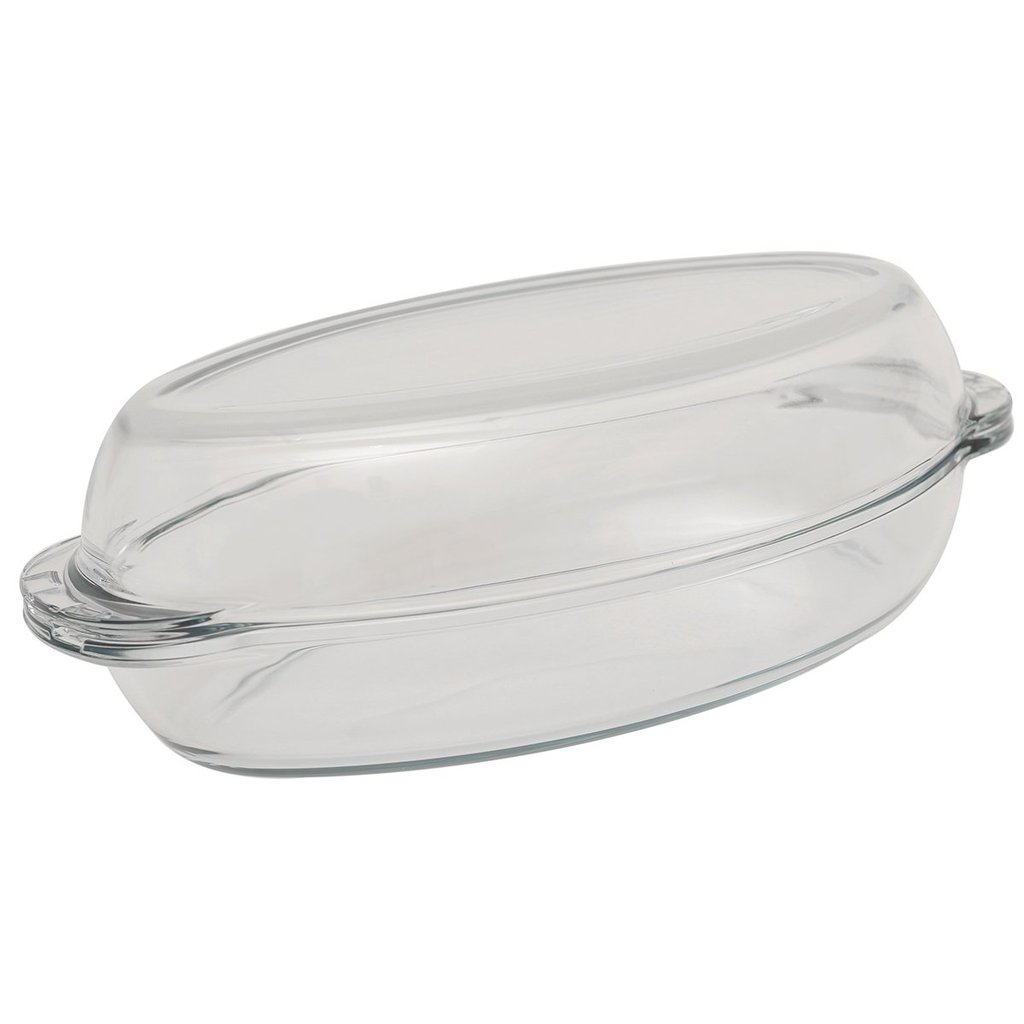 Oval Casserole With Glass Cover-2